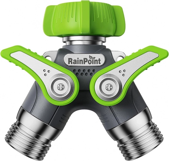 RainPoint dubultais dārza šļūtenes sadalītājs