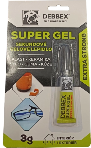 Ātras iedarbības gēla līme DEBBEX Super Gel 3 g
