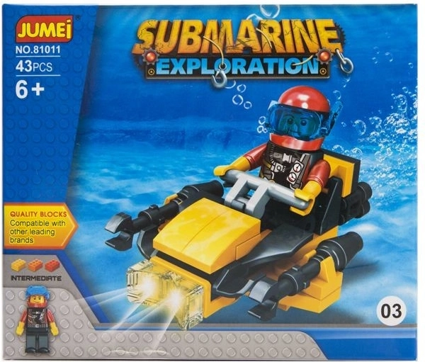 Jumei būvkomplekts zemūdens ekspedīcija 43 detaļas (Submarine Exploration)