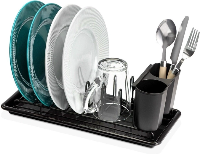 Vilde metal dish drainer black 36 × 16 × 12.5 cm