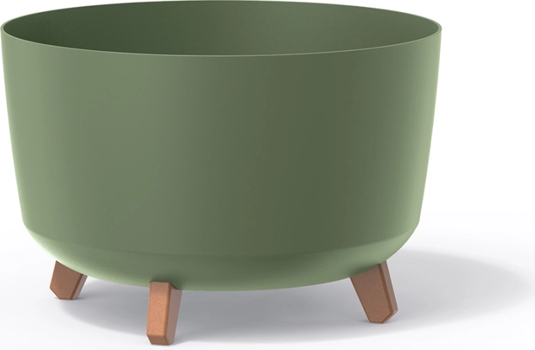 Puķupods uz kājiņām Gracia Standard 39 cm – zemes zaļš plastmasas pods augiem