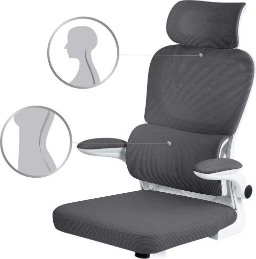 Ergonomisks muguras un galvas balsts