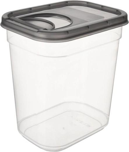 Plastmasas kārba beramajiem pārtikas produktiem ar dozatoru Grey 1,9 l