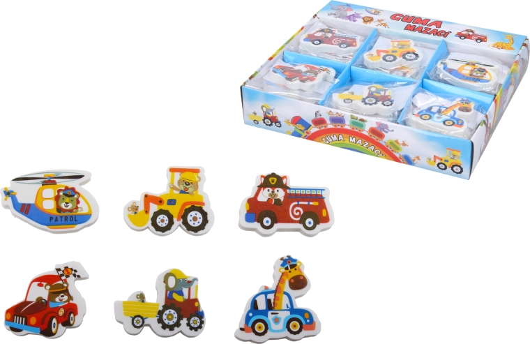 Car-shaped eraser