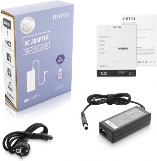 Mitsu barošanas adapteris Dell klēpjdatoram 65 W 19,5 V 3,34 A 7,4 × 5,0 mm