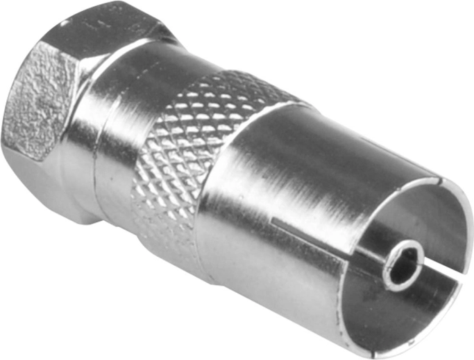 Sencor Screw-On Adapter from F Connector to Coaxial TV Socket