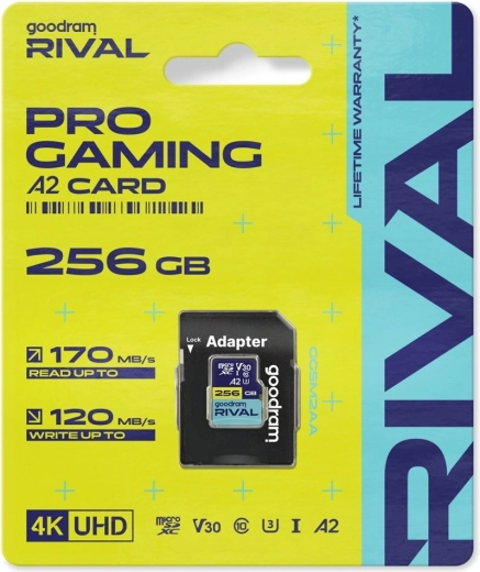 Goodram Rival microSD karte 256 GB UHS-I V30 U3 C10 A2 170/120 MB/s