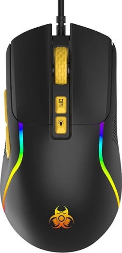 Pele ar DPI 1000–7200 un RGB efektiem