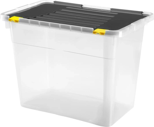 Plastmasas uzglabāšanas kaste ar vāku HEIDRUN One 100 l