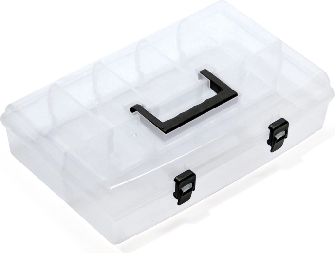 Plastic Organizer with Transparent Lid 359 × 238 × 85 mm