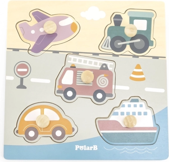 Krāsaini transportlīdzekļi, kas māca rotaļājoties