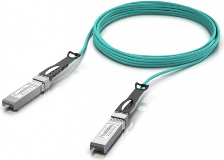 SFP+ AOC Optical Cable 10 Gbps 5 m, aqua