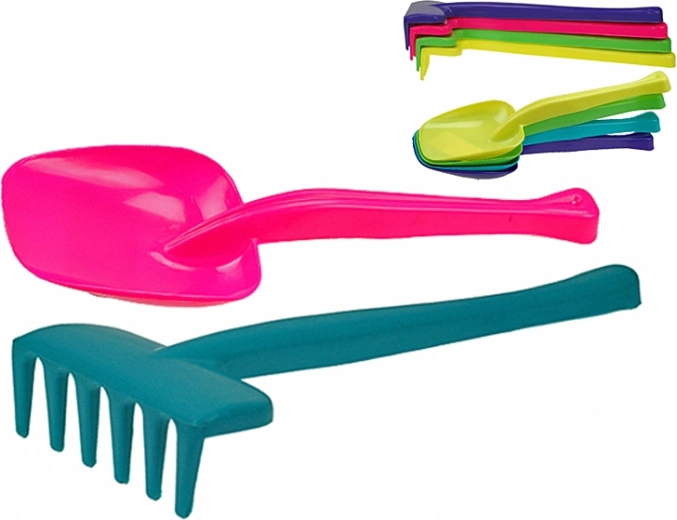 Children’s shovel and rake 30 cm – 1 pc