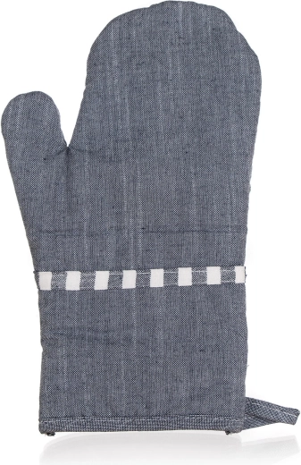 Kitchen Oven Mitt Denim Grey 30 cm with Loop
