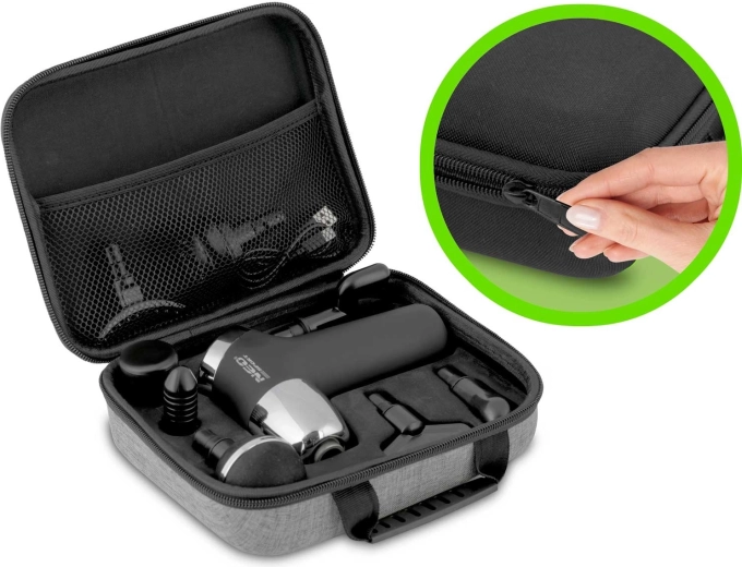 Up to 8 attachments for targeted full-body massage