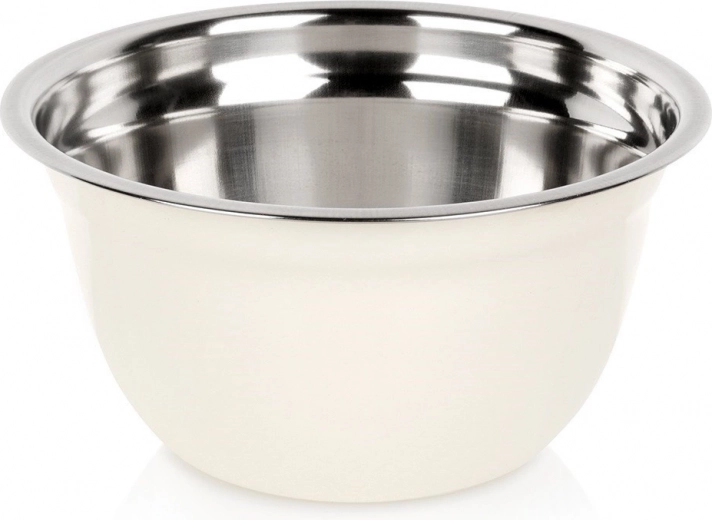 Nerūsējošā tērauda virtuves bļoda, balta, 14,5 cm, 700 ml
