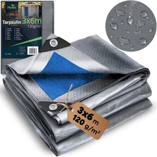 HDPE pārklājs 300 × 600 cm 120 g/m² – izturīgs pret ūdeni, salu un UV starojumu