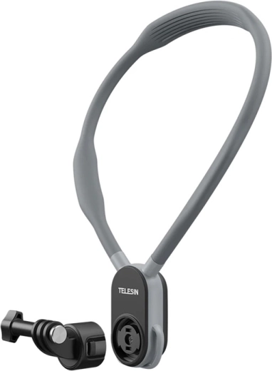 Telesin neck mount with quick release for action cameras