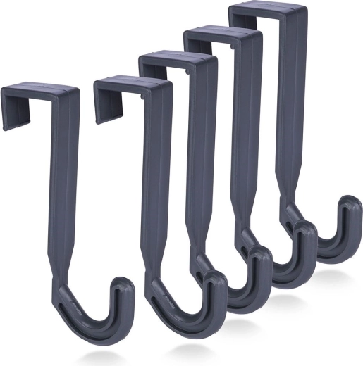 Vilde gray over-door hanging hooks, 5 pcs