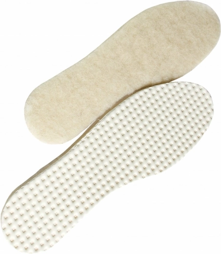 Trim-to-fit winter wool insoles