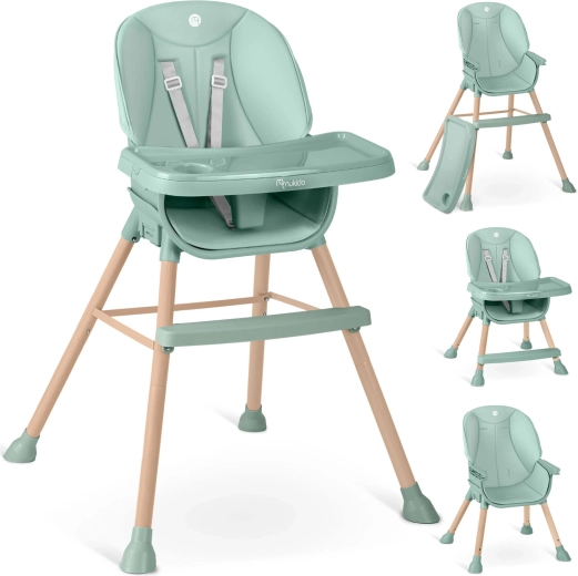 Nukido Tilo green high chair 3 in 1