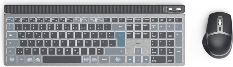Hama Wireless Keyboard and Mouse with Backlight