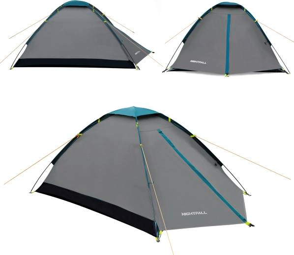 Lightweight 2-person tent with vestibule for gear