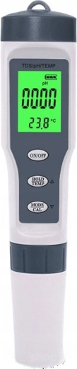 RENEW FORCE Electronic pH Meter 3-in-1 with Temperature Measurement