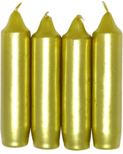 Advent candles gold ø 2.5 cm – set of 4 pcs