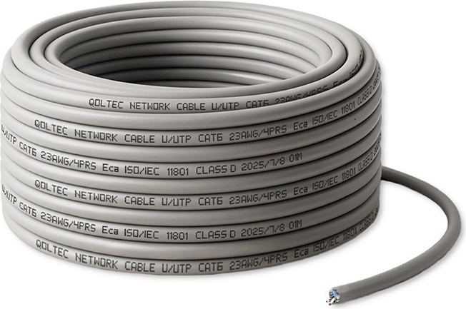 UTP Cat6 Network Cable 25 m – Copper, 1 Gb/s, Gray