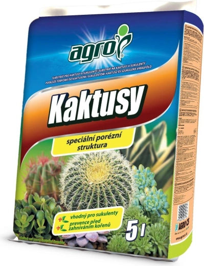 Substrāts kaktusiem un sukulentiem 5 l AGRO