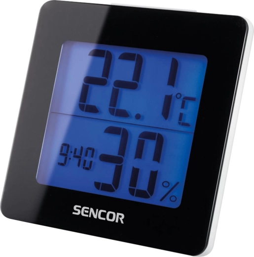 Sencor thermometer with clock and alarm