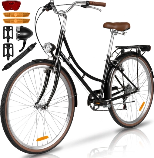 Sieviešu pilsētas velosipēds Avilo black