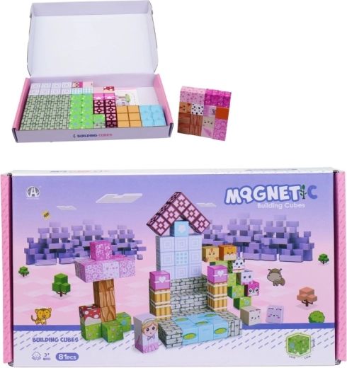 Magnētiskie klucīši – konstruktors ar 81 detaļu