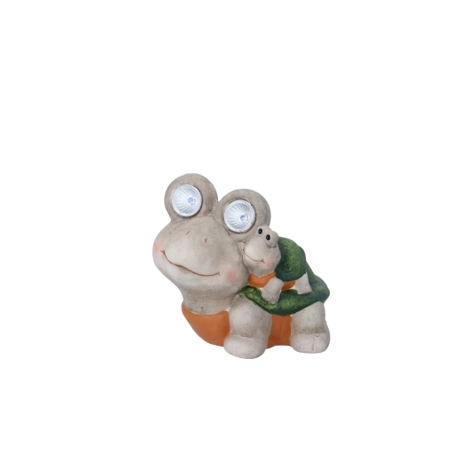 Dārza figūriņa bruņurupucis ar LED acīm 15 × 12,5 × 14,5 cm