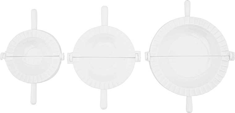 3 formiņu komplekts pierogiem 7,5/8,5/10 cm