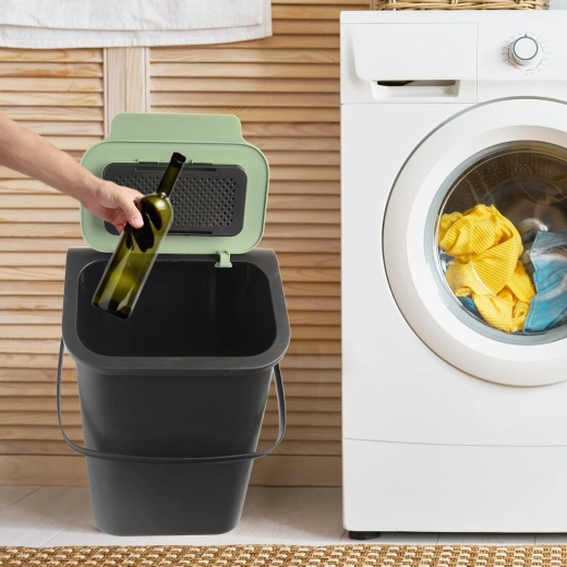 Flip lid for convenient disposal
