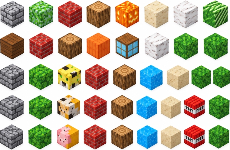 Colorful blocks for your own game world