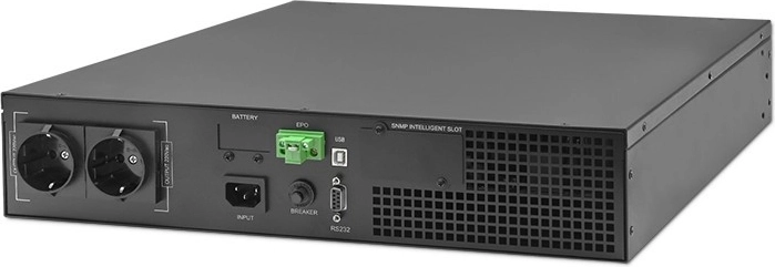 Rack-mount UPS 1 kVA 1000 W with LCD, online, power factor 1.0