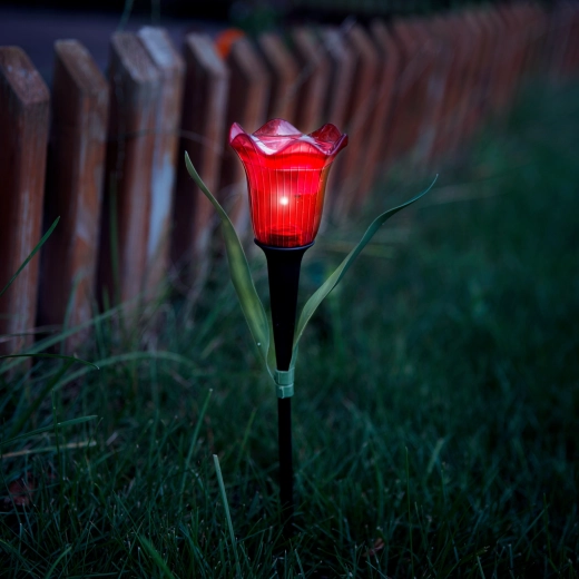 LED saules lampa tulpes formā – 1 gab.