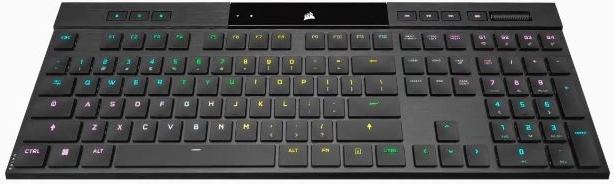 Bezvadu mehāniskā tastatūra Corsair K100 RGB Air Ultra Thin Cherry MX