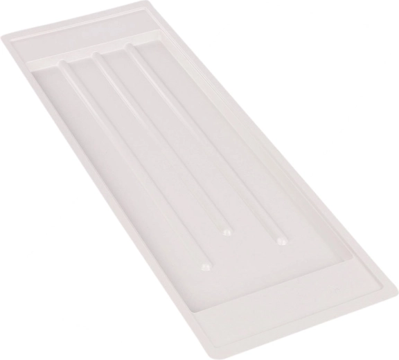 Metpol white drip tray 59.5 × 20 cm for a two-tier 60 cm dish drainer