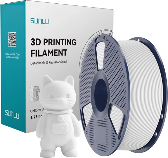 Sunlu PLA Matte filaments balts