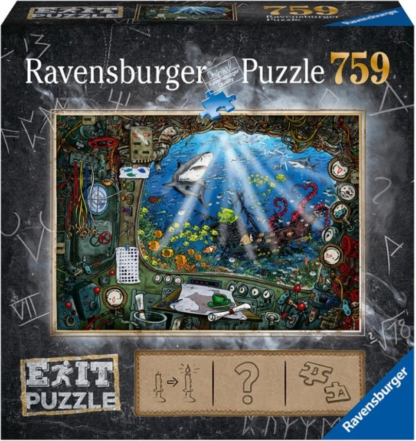 Ravensburger Puzzle EXIT: Zemūdene 759 gab.