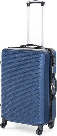 Travel hard-shell suitcase ABS, 58 l, blue
