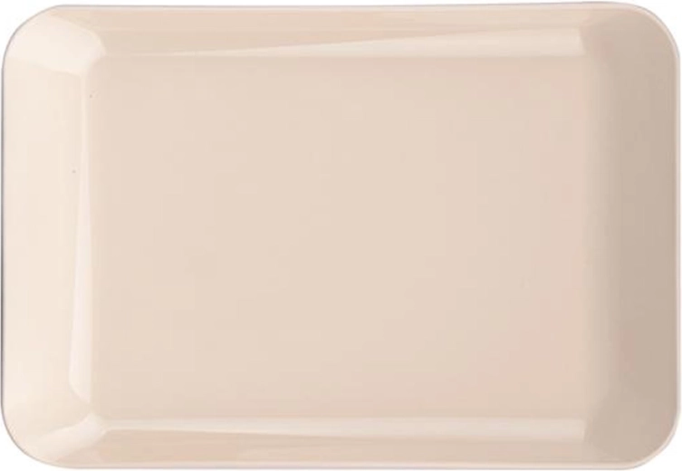 Plastic serving tray 19 × 13 cm – color mix