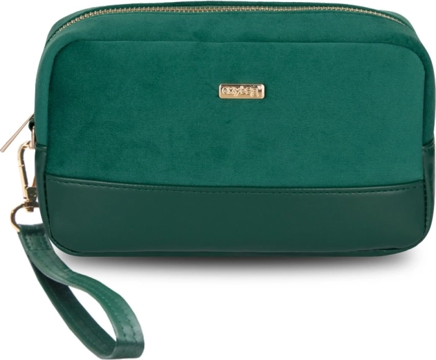 Cosmetic Bag Green EMILY Velvet