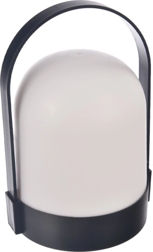 LED lampa UH balta/melna 21 cm