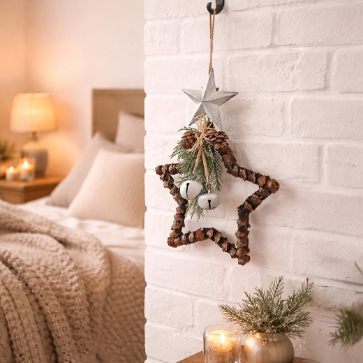 Easy to hang in a window, on a door, or on a wreath