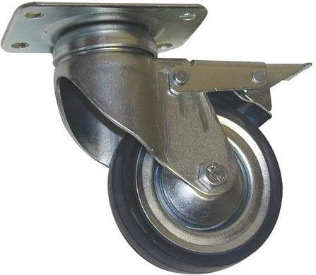 Grozāms ritenītis ar bremzi 160 mm, celtspēja 100 kg